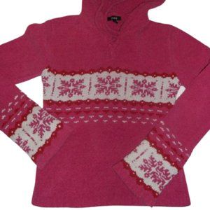 Super Soft Pink  Hoodie Hooded Sweater Medium Fits 10 12 --